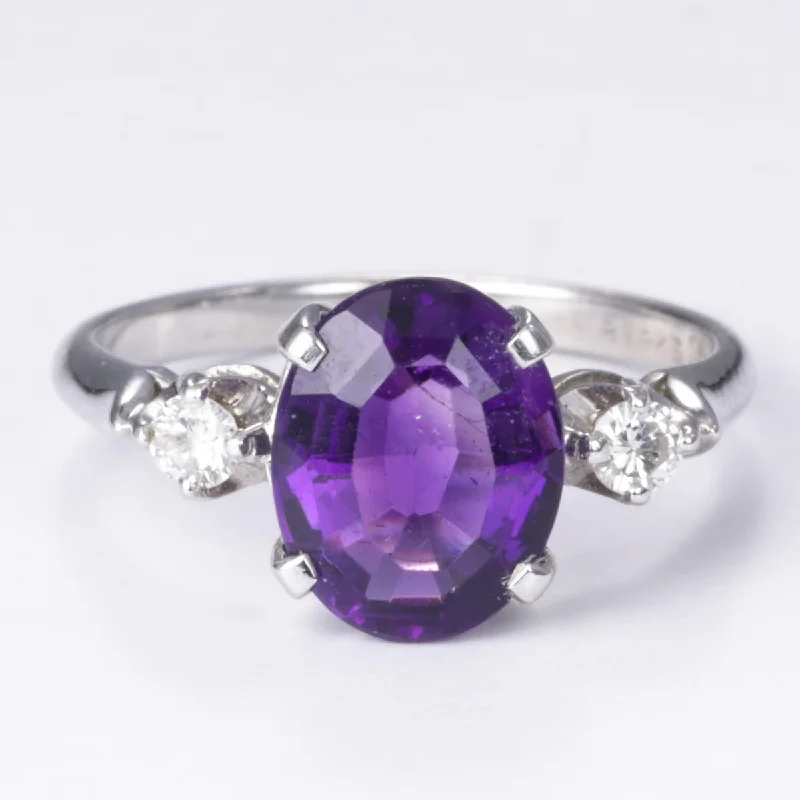 Holiday Jewelry Sale – Perfect Gifts At Great Prices 14k Amethyst and Diamond Ring | 1.90ct, 0.12ctw | Size 6.25 Holiday Jewelry Sale – Perfect Gifts At Great Prices 14k Amethyst and Diamond Ring | 1.90ct, 0.12ctw | Size 6.25