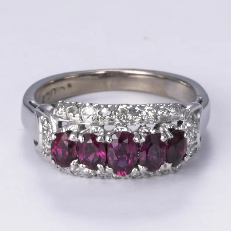 Chic, Trendy, And Affordable Jewelry Sale 14k Ruby and Diamond Ring | 1.19ctw | SZ 4.75 Chic, Trendy, And Affordable Jewelry Sale 14k Ruby and Diamond Ring | 1.19ctw | SZ 4.75