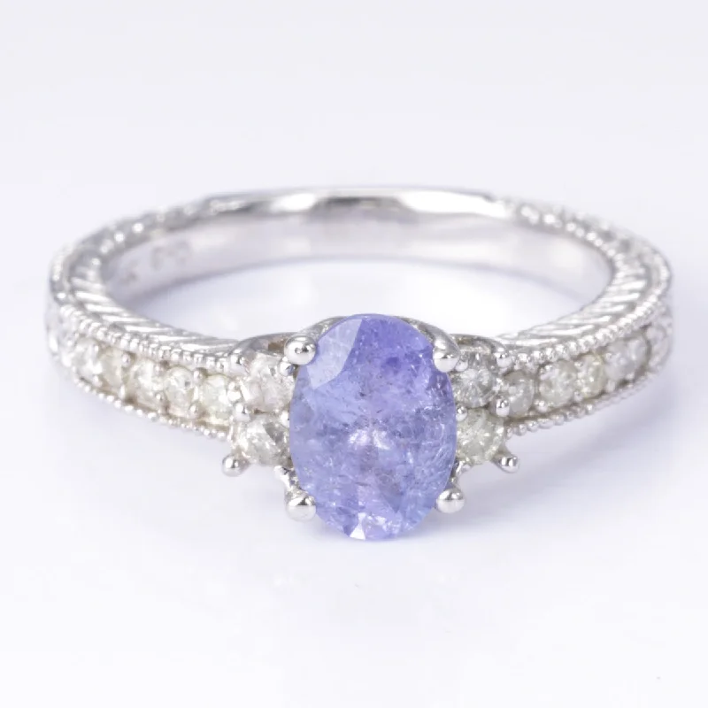 Limited-Stock Jewelry Sale – Once It's Gone, It's Gone 14k Tanzanite and Diamond Ring | 1.03ct, 0.23ctw | SZ 6.5 Limited-Stock Jewelry Sale – Once It's Gone, It's Gone 14k Tanzanite and Diamond Ring | 1.03ct, 0.23ctw | SZ 6.5