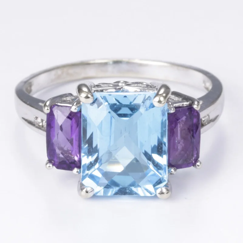 Exclusive Jewelry Bundles At Discounted Prices 14k Topaz Amethyst and Diamond Ring | 4.06ct, 0.70ctw, 0.04ctw | SZ 6.5 Exclusive Jewelry Bundles At Discounted Prices 14k Topaz Amethyst and Diamond Ring | 4.06ct, 0.70ctw, 0.04ctw | SZ 6.5