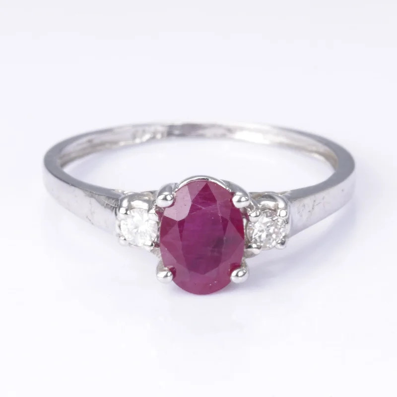 Personalized Jewelry Sale – Meaningful Gifts At Great Prices 14k White Gold Ruby and Diamond Ring | 1.00ct, 0.09ctw | Size 7.25 Personalized Jewelry Sale – Meaningful Gifts At Great Prices 14k White Gold Ruby and Diamond Ring | 1.00ct, 0.09ctw | Size 7.25