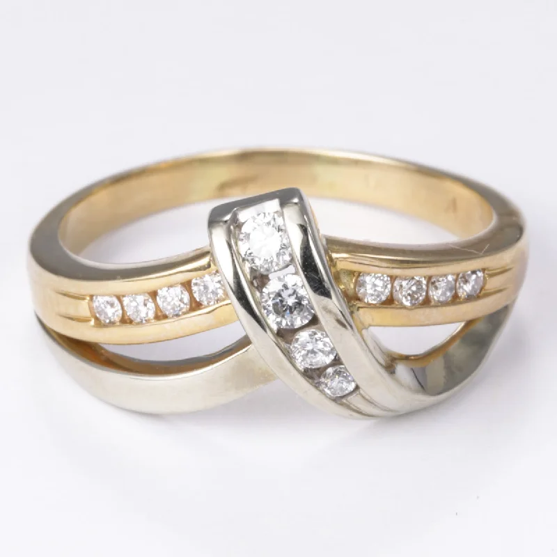 Premium Jewelry At Special Low Prices For A Limited Time 14k Yellow and White Gold Diamond Ring | 0.30ctw | SZ 8.75 Premium Jewelry At Special Low Prices For A Limited Time 14k Yellow and White Gold Diamond Ring | 0.30ctw | SZ 8.75