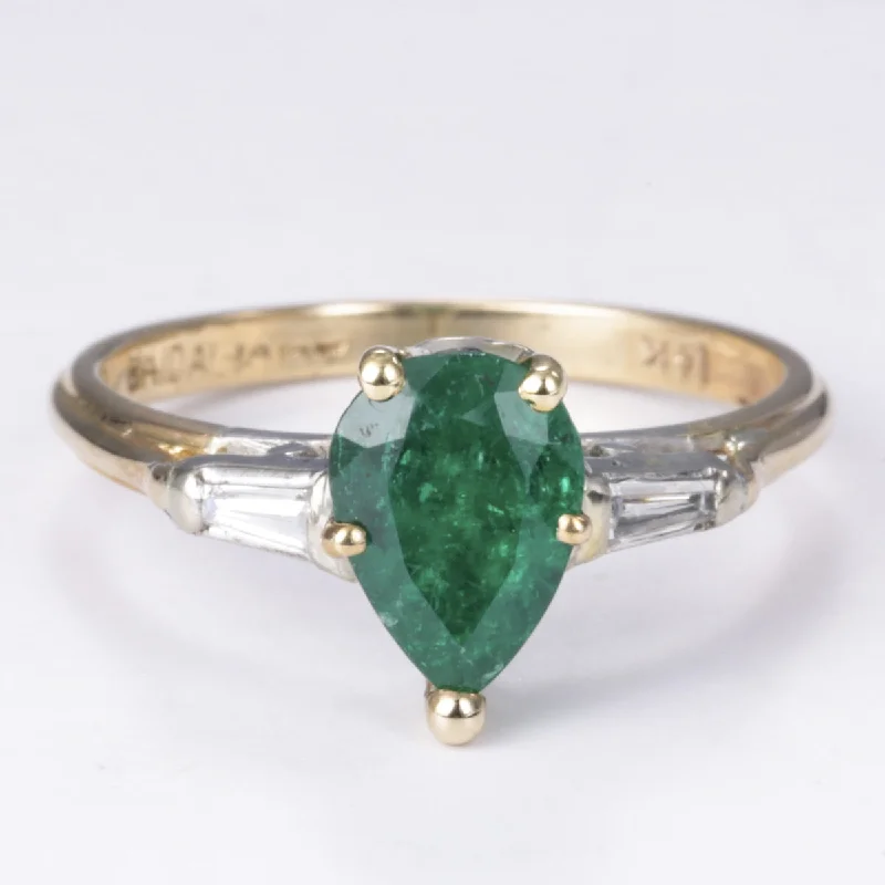 Best-Selling Jewelry Now Available At Special Deals 14k Yellow and White Gold Emerald and Diamond Ring| 1.05ct, 0.10ctw | SZ 5.75 Best-Selling Jewelry Now Available At Special Deals 14k Yellow and White Gold Emerald and Diamond Ring| 1.05ct, 0.10ctw | SZ 5.75