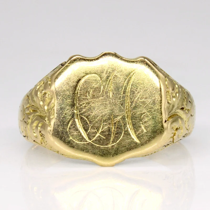 Save On Luxury Jewelry Pieces – Limited-Time Offers 14k Yellow Gold Faded Initial Ring | SZ 9 | Save On Luxury Jewelry Pieces – Limited-Time Offers 14k Yellow Gold Faded Initial Ring | SZ 9 |
