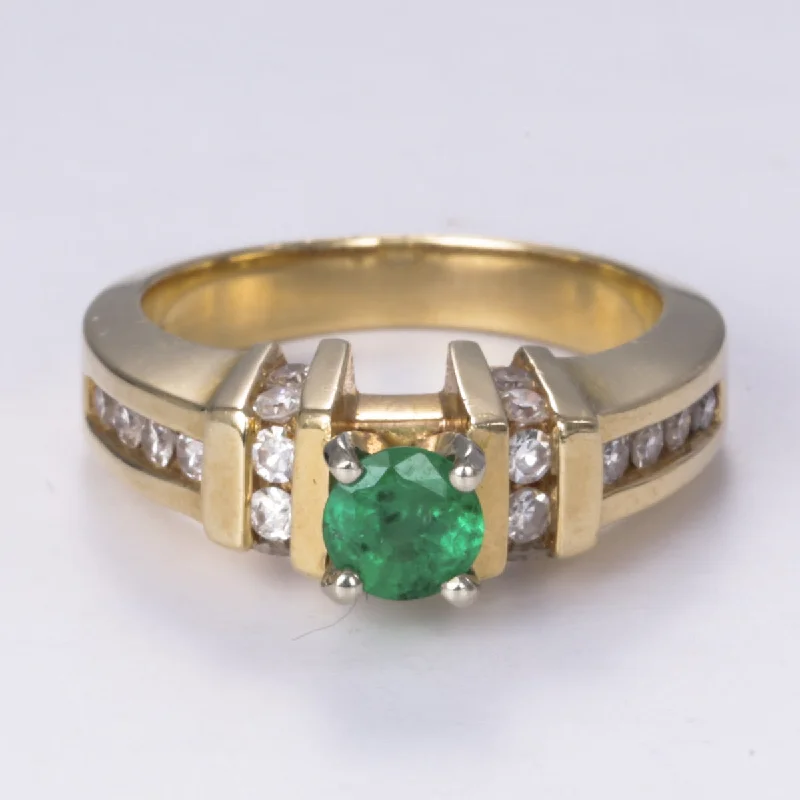 Chic And Stylish Jewelry At Exclusive Prices 14k Emerald and Diamond Ring | 0.50ct, 0.45ctw | SZ 6.25 Chic And Stylish Jewelry At Exclusive Prices 14k Emerald and Diamond Ring | 0.50ct, 0.45ctw | SZ 6.25