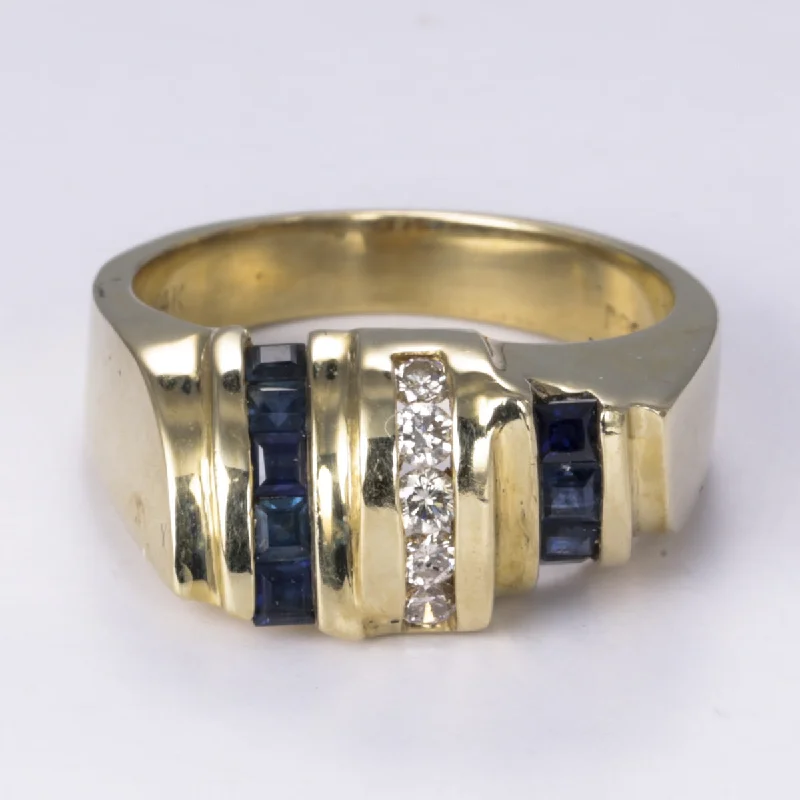 Dazzle With Discounts – Shop Jewelry On Sale 14k Sapphire and Diamond Cocktail Ring | 0.88ctw, 0.23ctw | SZ 9.25 Dazzle With Discounts – Shop Jewelry On Sale 14k Sapphire and Diamond Cocktail Ring | 0.88ctw, 0.23ctw | SZ 9.25