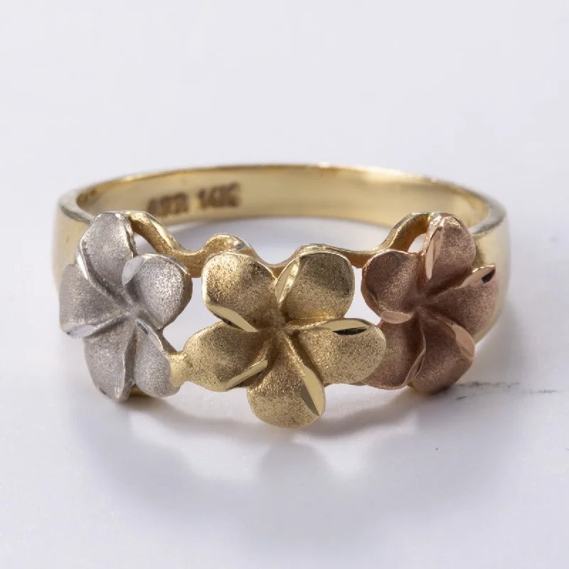 Shop High-Quality Jewelry At Jaw-Dropping Discounts 14k Tri Tone Gold Ring | Sz 7.25 Shop High-Quality Jewelry At Jaw-Dropping Discounts 14k Tri Tone Gold Ring | Sz 7.25