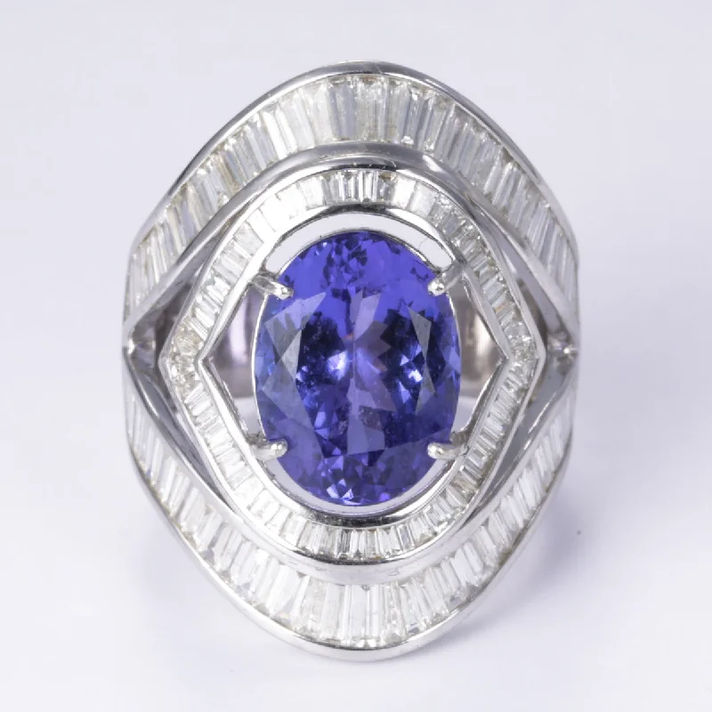 Special Sale On Handcrafted Jewelry – Shop Today 18k White Gold Tanzanite and Diamond Ring | 5.70ct, 3.09ctw | SZ 7 Special Sale On Handcrafted Jewelry – Shop Today 18k White Gold Tanzanite and Diamond Ring | 5.70ct, 3.09ctw | SZ 7