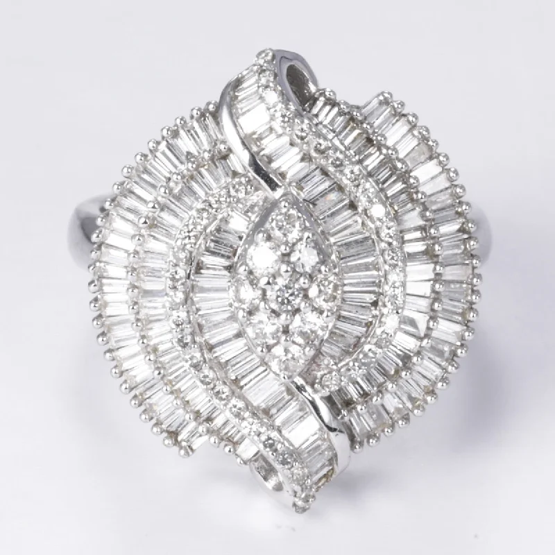 Sparkle More For Less – Jewelry Sale Happening Now 18k White Gold Fancy Diamond Ring | 1.00ctw | SZ 6.5 Sparkle More For Less – Jewelry Sale Happening Now 18k White Gold Fancy Diamond Ring | 1.00ctw | SZ 6.5