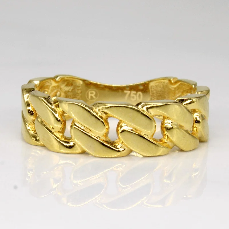 Limited-Time Jewelry Sale – Don't Miss Out On Dazzling Discounts 18k Yellow Gold Curb Link Ring | SZ 7.5 | Limited-Time Jewelry Sale – Don't Miss Out On Dazzling Discounts 18k Yellow Gold Curb Link Ring | SZ 7.5 |