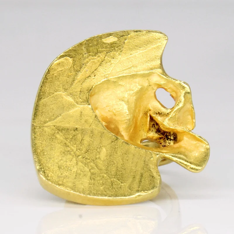 Sparkle For Less – Shop Jewelry Deals Now 20k Yellow Gold Abstract Ring | SZ 2 |