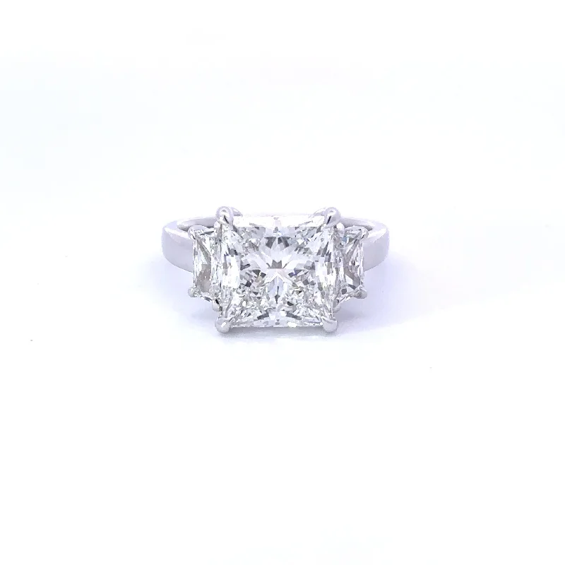 Affordable Luxury Jewelry For Every Occasion 4.51 Princess Lab Diamond 3-Stone Engagement Ring Affordable Luxury Jewelry For Every Occasion 4.51 Princess Lab Diamond 3-Stone Engagement Ring