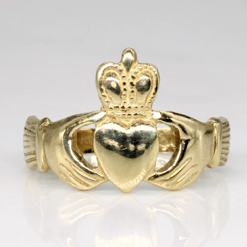 The Biggest Jewelry Sale Of The Year Is Here 9k Yellow Gold Claddagh Ring | SZ 6 |