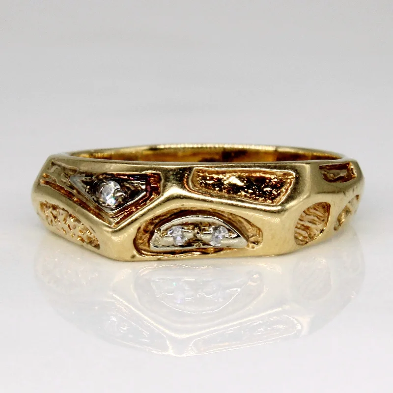 Get Your Favorite Jewelry At The Best Price Abstract Diamond Ring | 0.03ctw | SZ 6 | Get Your Favorite Jewelry At The Best Price Abstract Diamond Ring | 0.03ctw | SZ 6 |