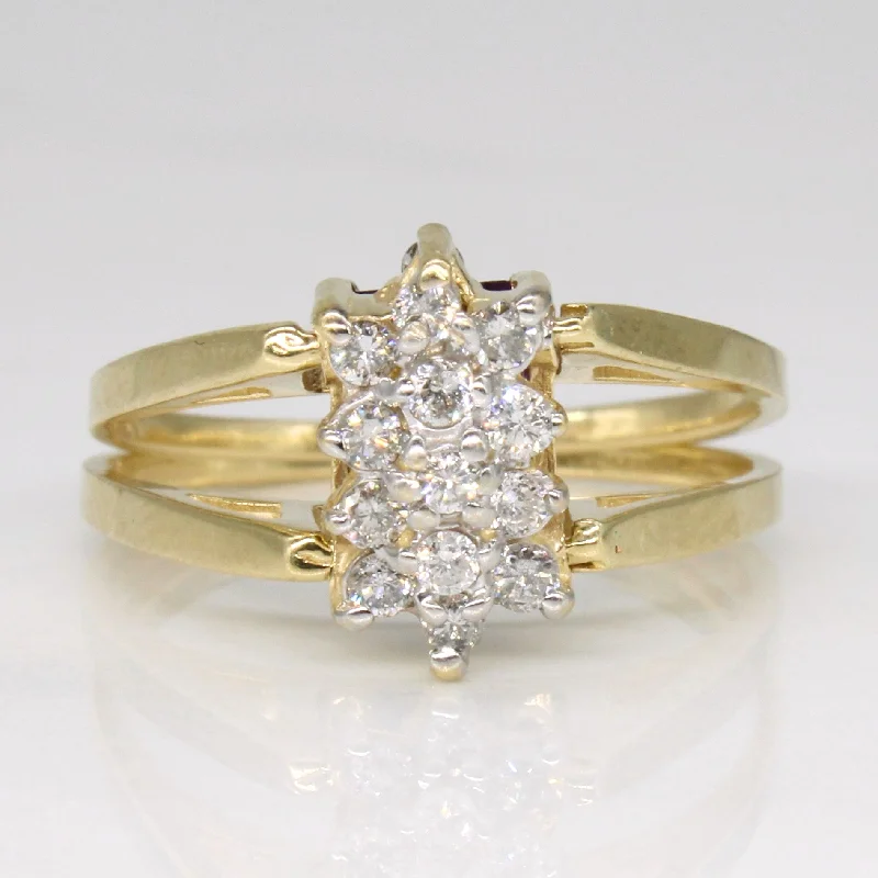 Affordable Luxury Jewelry For Every Occasion Amethyst & Diamond Flipping Face Ring | 0.45ct, 0.23ctw | SZ 6.75 | Affordable Luxury Jewelry For Every Occasion Amethyst & Diamond Flipping Face Ring | 0.45ct, 0.23ctw | SZ 6.75 |