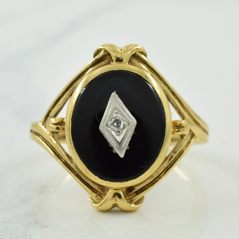 Affordable Glamour – Premium Jewelry For Less Black Onyx & Diamond Ring | 2.00ct, 0.01ct | SZ 6.5 | Affordable Glamour – Premium Jewelry For Less Black Onyx & Diamond Ring | 2.00ct, 0.01ct | SZ 6.5 |