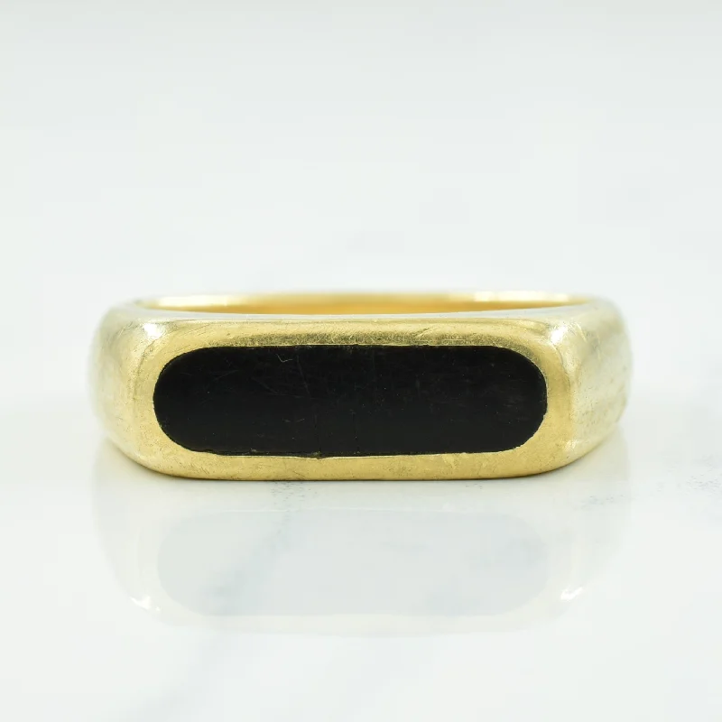 Trendy And Classic Jewelry Now At Reduced Prices Black Onyx Inlay Ring | 1.00ct | SZ 8.75 | Trendy And Classic Jewelry Now At Reduced Prices Black Onyx Inlay Ring | 1.00ct | SZ 8.75 |