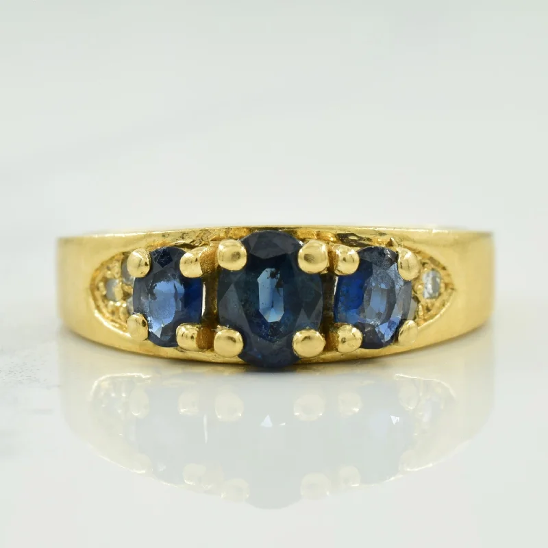 Unmissable Jewelry Discounts – Elevate Your Look For Less Blue Sapphire & Diamond Ring | 0.90ctw, 0.05ctw | SZ 6 | Unmissable Jewelry Discounts – Elevate Your Look For Less Blue Sapphire & Diamond Ring | 0.90ctw, 0.05ctw | SZ 6 |