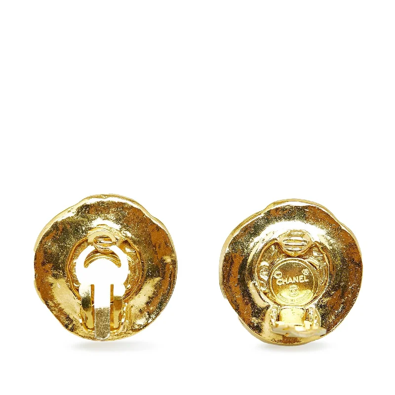 Classic And Modern Jewelry Styles On Sale Chanel CC Clip-On Earrings (SHG-AHxbK3)