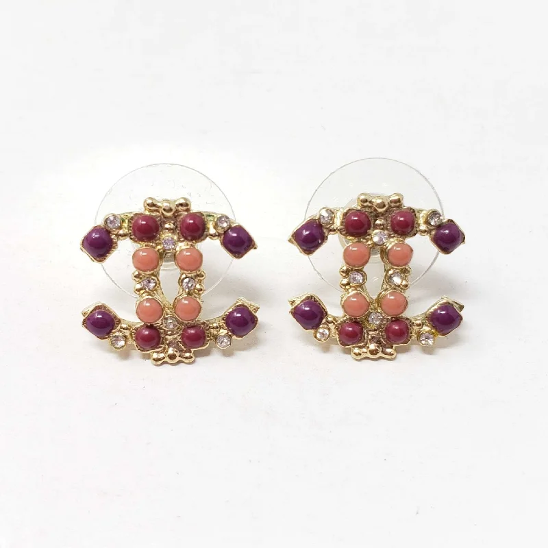 Limited-Stock Jewelry Sale – Shop Before It's Gone Chanel CC Goldish Earrings with stone Limited-Stock Jewelry Sale – Shop Before It's Gone Chanel CC Goldish Earrings with stone