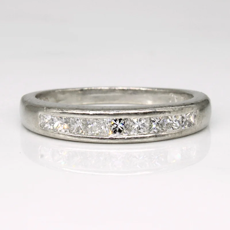 Last Chance To Grab Your Favorite Jewelry At A Discount Platinum Channel Set Princess Cut Diamond Ring | 0.50 ctw | SZ 6.75 | Last Chance To Grab Your Favorite Jewelry At A Discount Platinum Channel Set Princess Cut Diamond Ring | 0.50 ctw | SZ 6.75 |