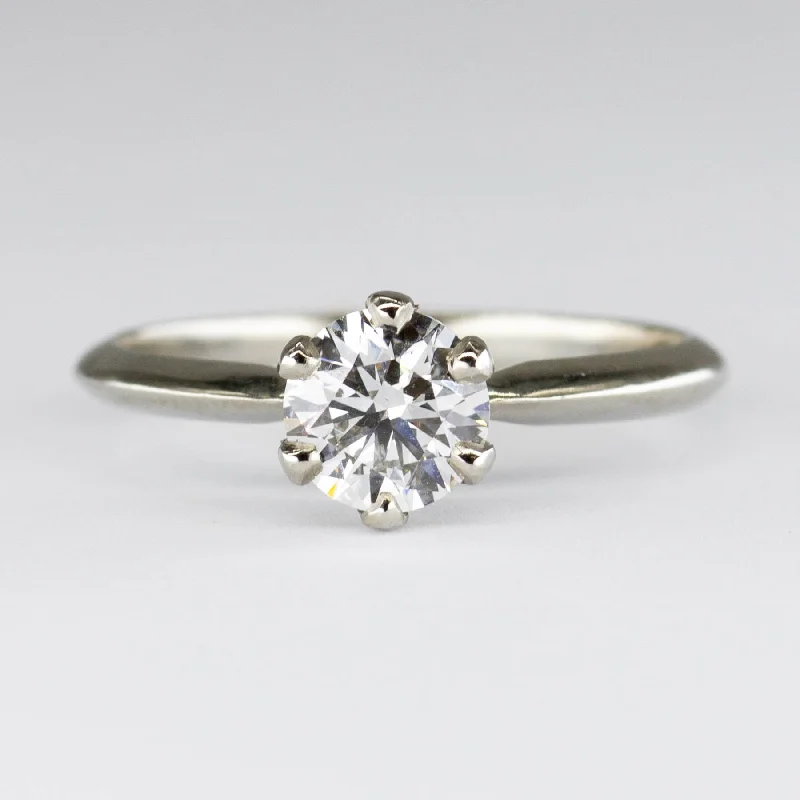 Breathtaking Jewelry At Limited-Time Savings '100 Ways' Six Prong Diamond Solitaire 18k Ring | 0.76 ct VS1 G/H | SZ 5.75 Breathtaking Jewelry At Limited-Time Savings '100 Ways' Six Prong Diamond Solitaire 18k Ring | 0.76 ct VS1 G/H | SZ 5.75