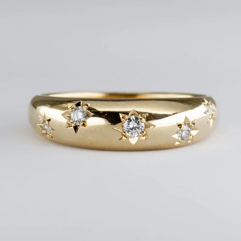 Limited Stock On Premium Jewelry At Low Prices '100 Ways x Oirea Studio' Starburst Domed Diamond Ring | 0.11ctw | SZ 6.75 | Limited Stock On Premium Jewelry At Low Prices '100 Ways x Oirea Studio' Starburst Domed Diamond Ring | 0.11ctw | SZ 6.75 |