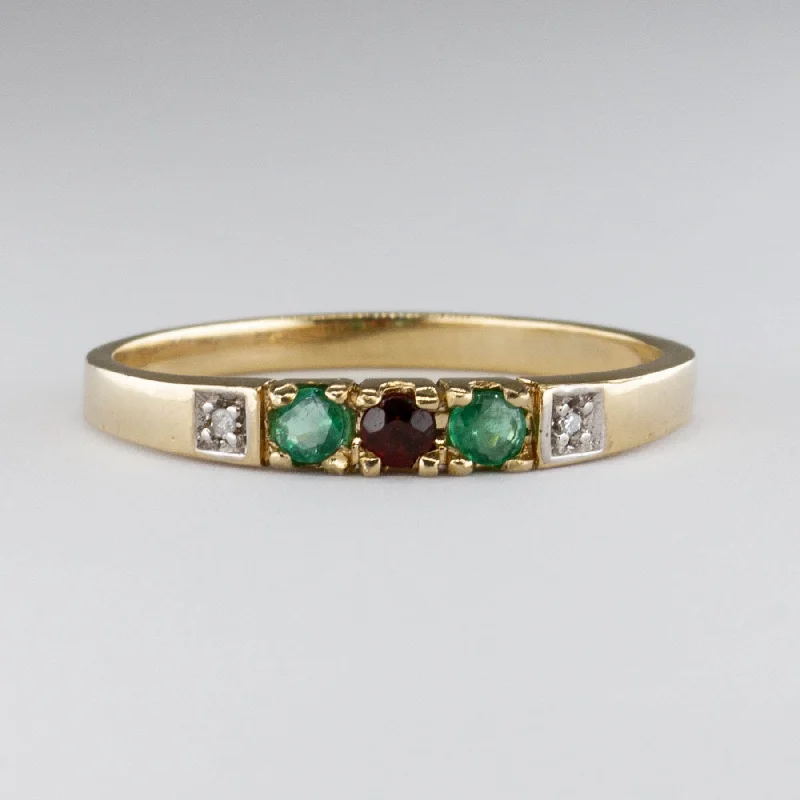 Luxury Jewelry At Unbeatable Discounts 10k Yellow Gold Multi Gem Ring | 0.19 ctw | SZ 8 Luxury Jewelry At Unbeatable Discounts 10k Yellow Gold Multi Gem Ring | 0.19 ctw | SZ 8