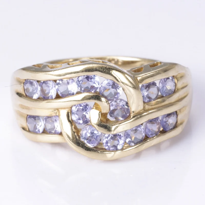 Special Jewelry Deals – Upgrade Your Collection 14k Yellow Gold Swirl Design Tanzanite Ring | 1.05ctw | SZ 6 Special Jewelry Deals – Upgrade Your Collection 14k Yellow Gold Swirl Design Tanzanite Ring | 1.05ctw | SZ 6