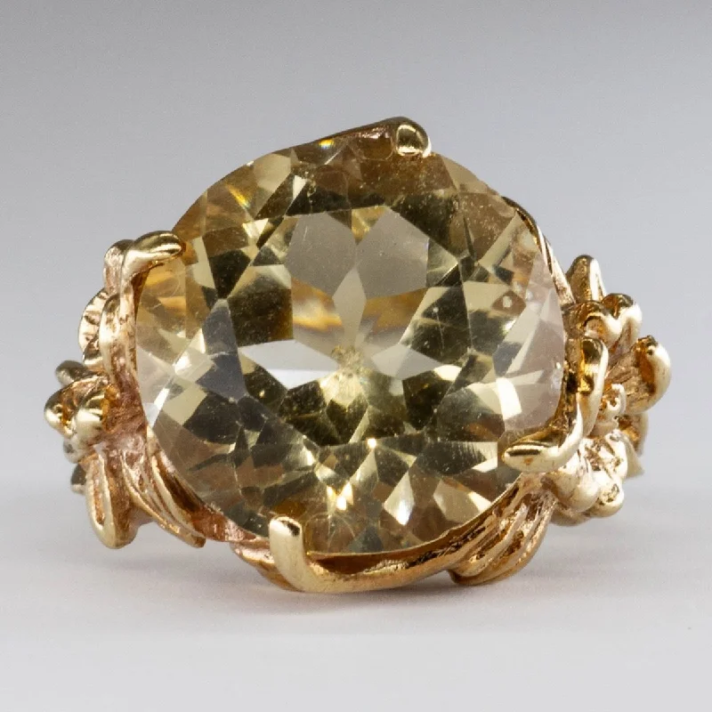 Limited-Time Offer On Elegant Jewelry Pieces 10k Yellow Gold Citrine Cocktail Ring | 10 ct| SZ 6 Limited-Time Offer On Elegant Jewelry Pieces 10k Yellow Gold Citrine Cocktail Ring | 10 ct| SZ 6