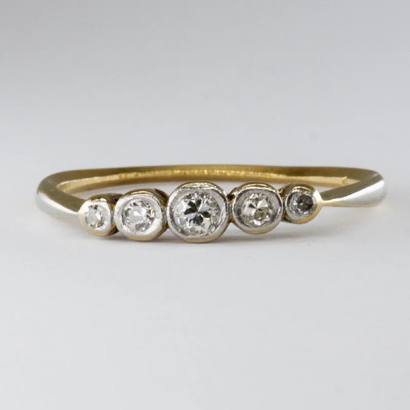 Exclusive Jewelry Sale – Limited-Time Discounts Art Deco 18k Gold Diamond Ring | 0.13ctw | SZ 6.75 |