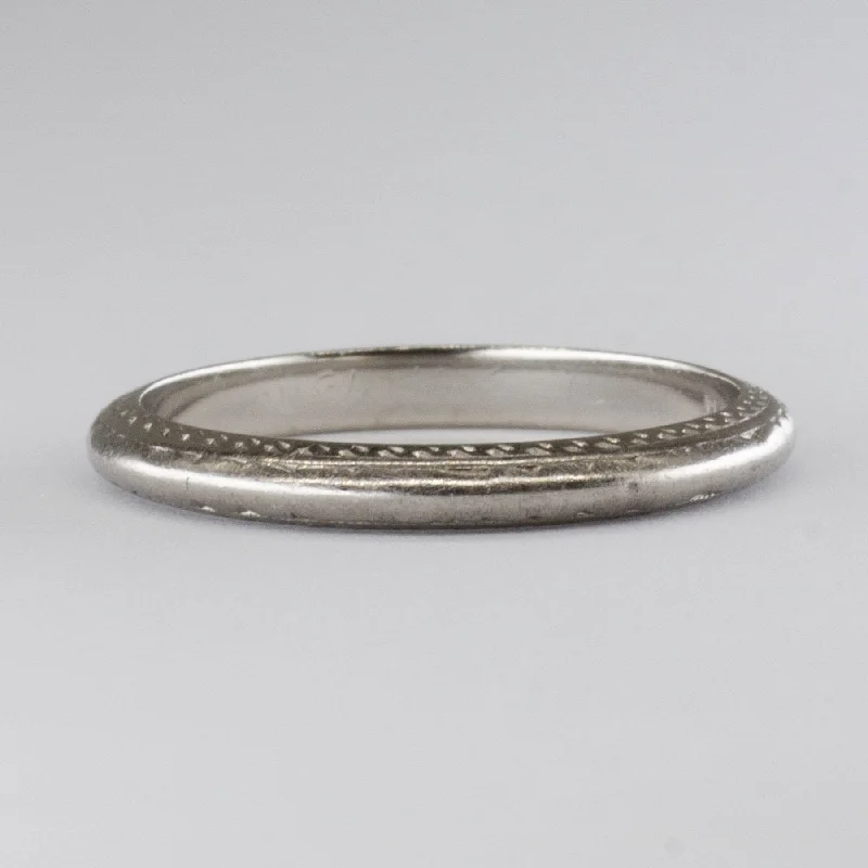 Limited Stock On Premium Jewelry At Low Prices Art Deco Platinum Band | | SZ 6.25 | Limited Stock On Premium Jewelry At Low Prices Art Deco Platinum Band | | SZ 6.25 |