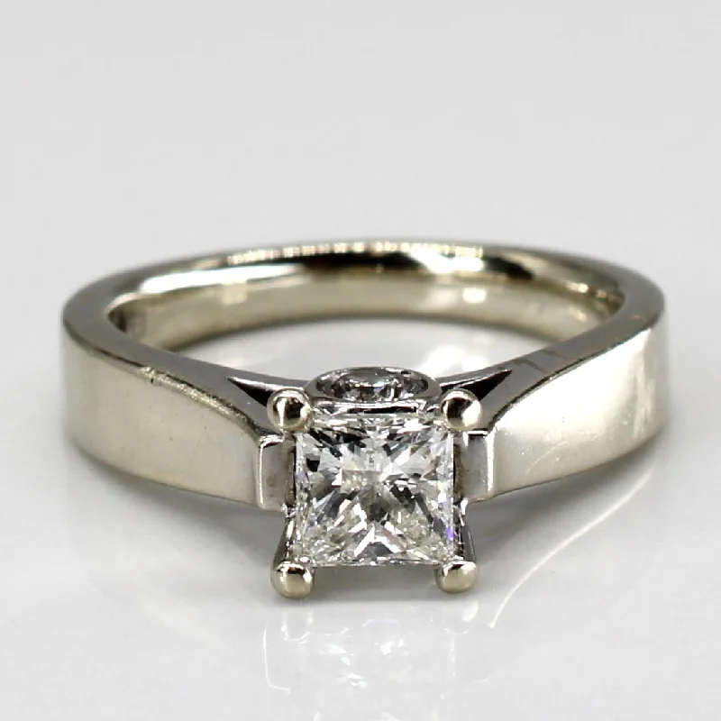 Big Savings On Your Favorite Jewelry Pieces Princess Cut Solitaire With Hidden Diamonds 14k Ring | 0.71ctw and 0.25 ctw | SZ 6 | Big Savings On Your Favorite Jewelry Pieces Princess Cut Solitaire With Hidden Diamonds 14k Ring | 0.71ctw and 0.25 ctw | SZ 6 |