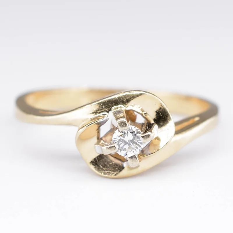 Luxury Jewelry Now At Special Promotional Rates Solitaire Diamond Bypass 14k Ring | 0.06ct | SZ 5.75 | Luxury Jewelry Now At Special Promotional Rates Solitaire Diamond Bypass 14k Ring | 0.06ct | SZ 5.75 |