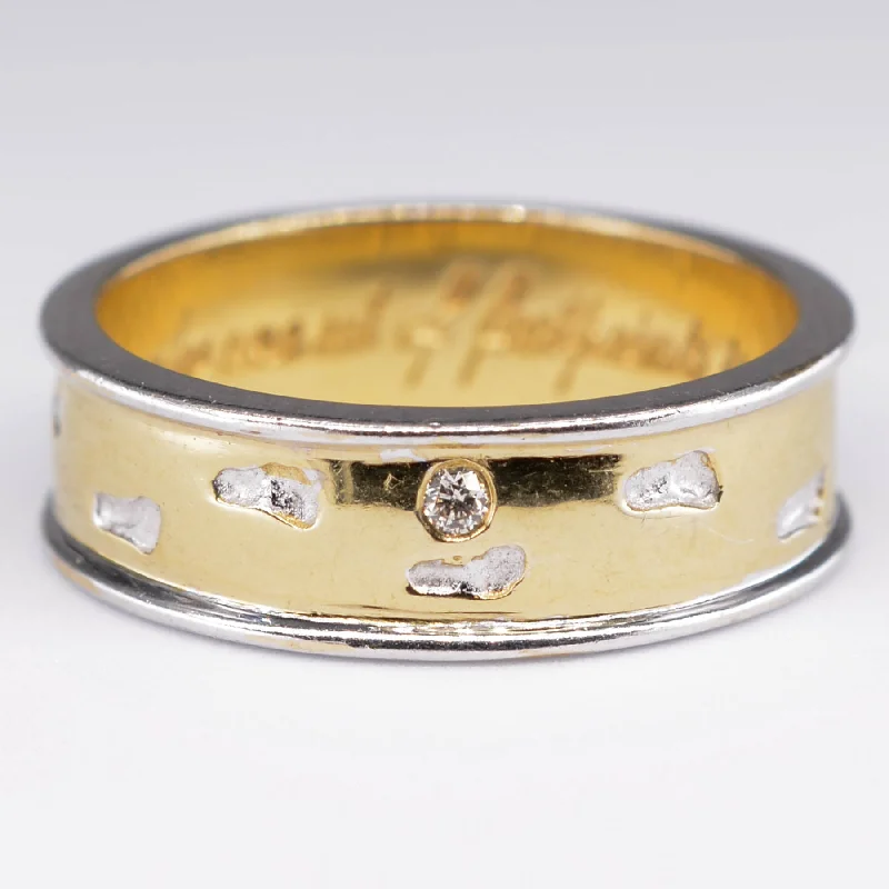 Clearance Sale On High-End Jewelry Collections Footprints Two Tone Gold Band | SZ 5.75 | Clearance Sale On High-End Jewelry Collections Footprints Two Tone Gold Band | SZ 5.75 |