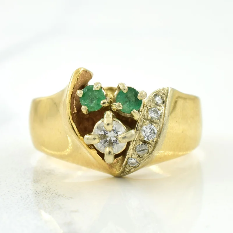 The Ultimate Jewelry Sale – Exclusive Styles At Great Prices Diamond & Emerald Ring | 0.18ctw, 0.12ctw | SZ 5.5 | The Ultimate Jewelry Sale – Exclusive Styles At Great Prices Diamond & Emerald Ring | 0.18ctw, 0.12ctw | SZ 5.5 |