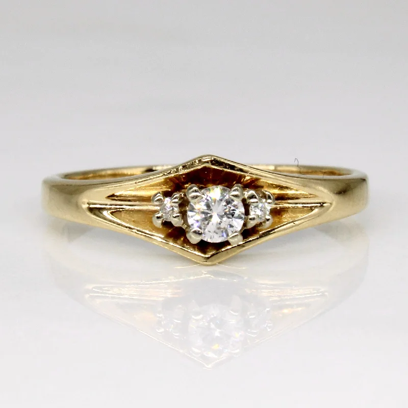Chic And Stylish Jewelry At Exclusive Prices Three Stone Diamond Ring | 0.12ctw | SZ 6.5 | Chic And Stylish Jewelry At Exclusive Prices Three Stone Diamond Ring | 0.12ctw | SZ 6.5 |