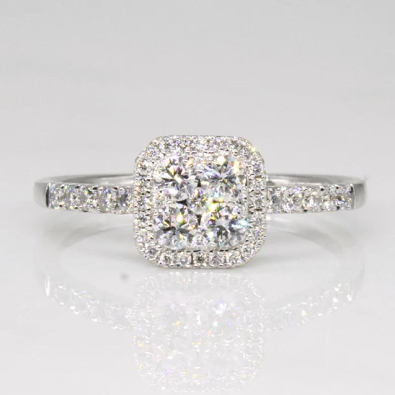 The Biggest Jewelry Sale Of The Year Is Here Diamond Halo Engagement Ring | 0.50ctw | SZ 6.75 | The Biggest Jewelry Sale Of The Year Is Here Diamond Halo Engagement Ring | 0.50ctw | SZ 6.75 |