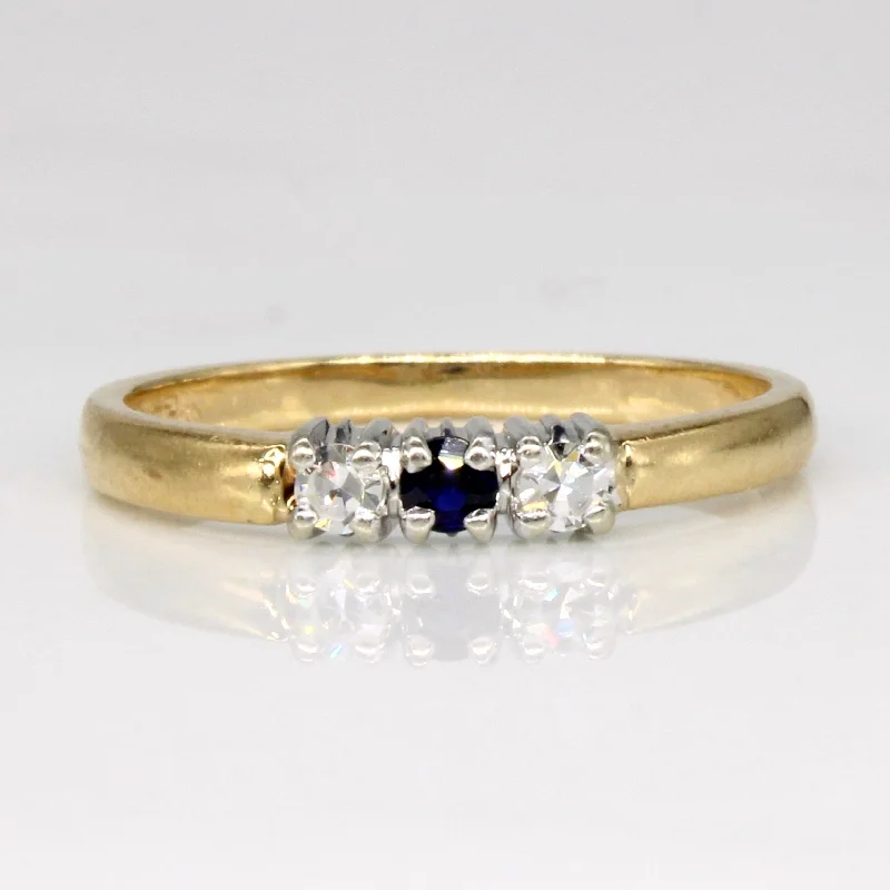 Your Dream Jewelry At Dream Prices Diamond & Sapphire Three Stone Ring | 0.07ctw, 0.04ct | SZ 4.5 | Your Dream Jewelry At Dream Prices Diamond & Sapphire Three Stone Ring | 0.07ctw, 0.04ct | SZ 4.5 |