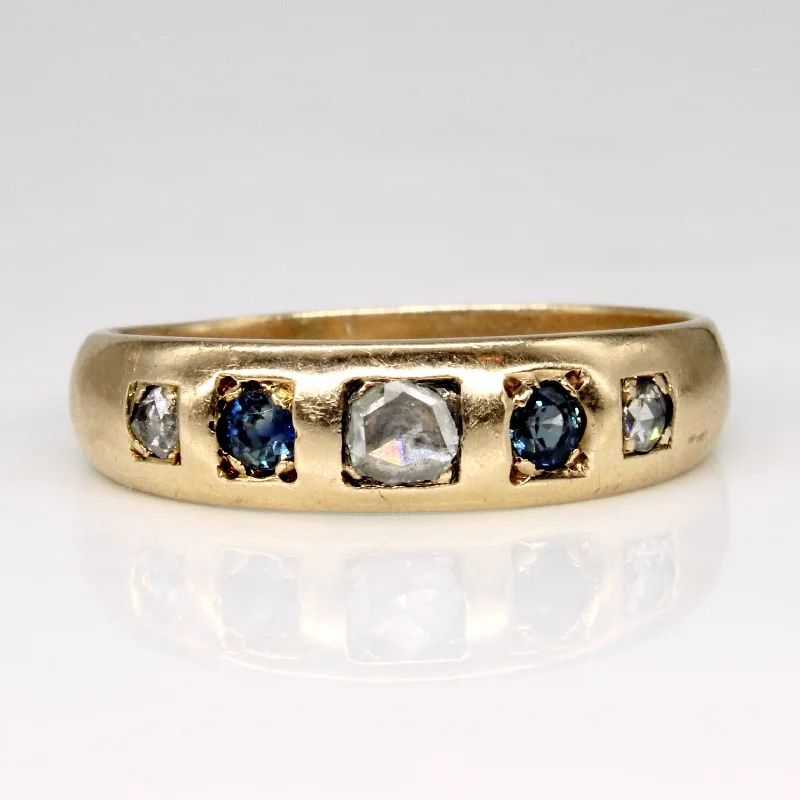 Elegant Jewelry, Affordable Luxury – Shop Now Rose Cut Diamond & Sapphire 18k Ring | 0.16ctw, 0.16ctw | SZ 9.5 | Elegant Jewelry, Affordable Luxury – Shop Now Rose Cut Diamond & Sapphire 18k Ring | 0.16ctw, 0.16ctw | SZ 9.5 |