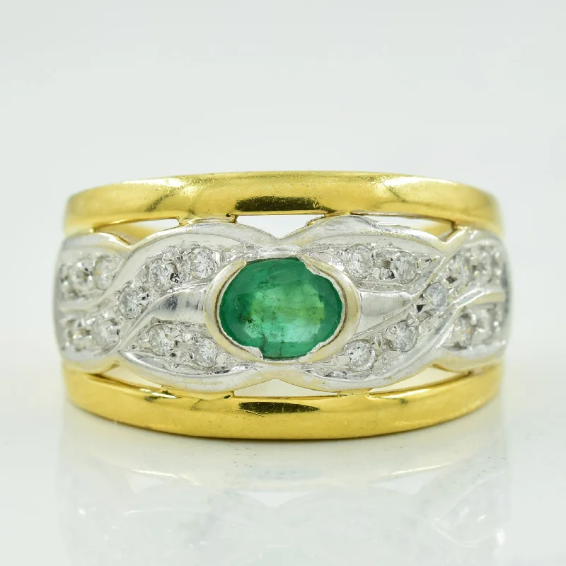Shop Dazzling Jewelry With Special Promotional Discounts Emerald & Diamond Ring | 0.32ct, 0.18ctw | SZ 6 | Shop Dazzling Jewelry With Special Promotional Discounts Emerald & Diamond Ring | 0.32ct, 0.18ctw | SZ 6 |