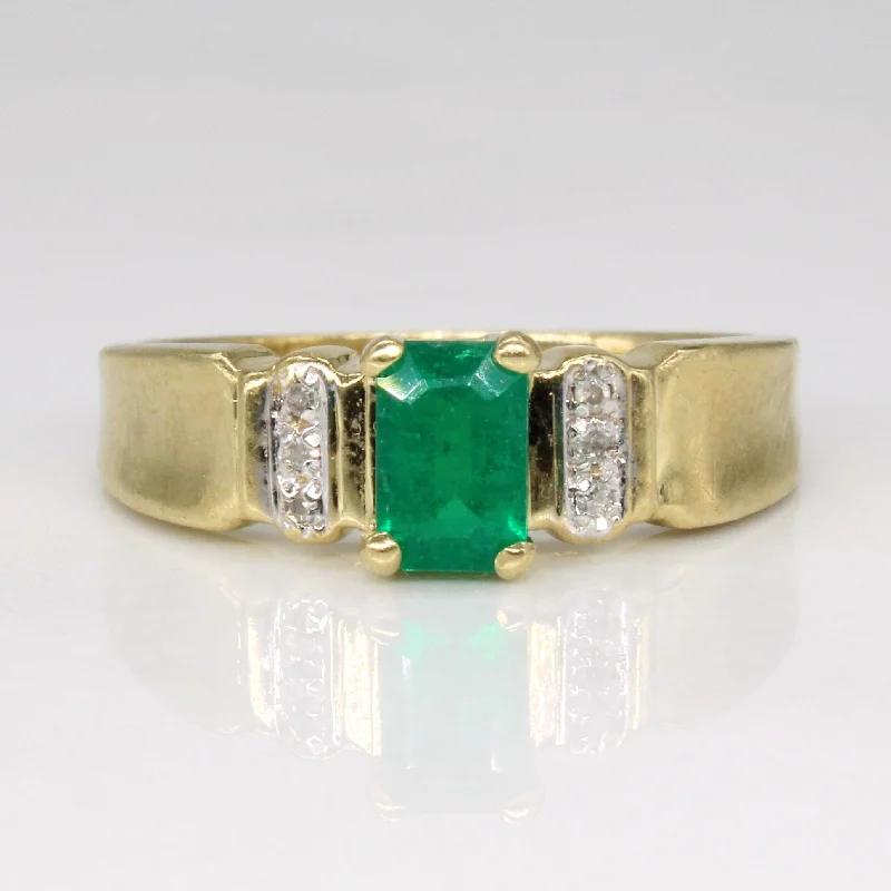 Grab Your Favorite Jewelry At The Lowest Prices Emerald & Diamond Ring | 0.48ct, 0.02ctw | SZ 6.25 | Grab Your Favorite Jewelry At The Lowest Prices Emerald & Diamond Ring | 0.48ct, 0.02ctw | SZ 6.25 |