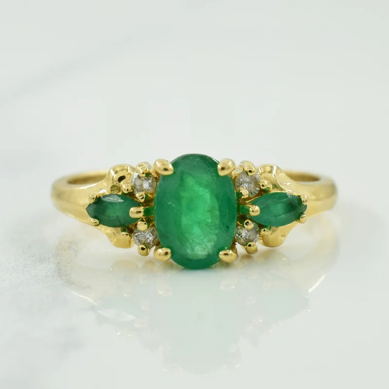 Beautiful Jewelry, Breathtaking Discounts – Hurry In Emerald & Diamond Ring | 0.75ctw, 0.06ctw | SZ 6.75 | Beautiful Jewelry, Breathtaking Discounts – Hurry In Emerald & Diamond Ring | 0.75ctw, 0.06ctw | SZ 6.75 |