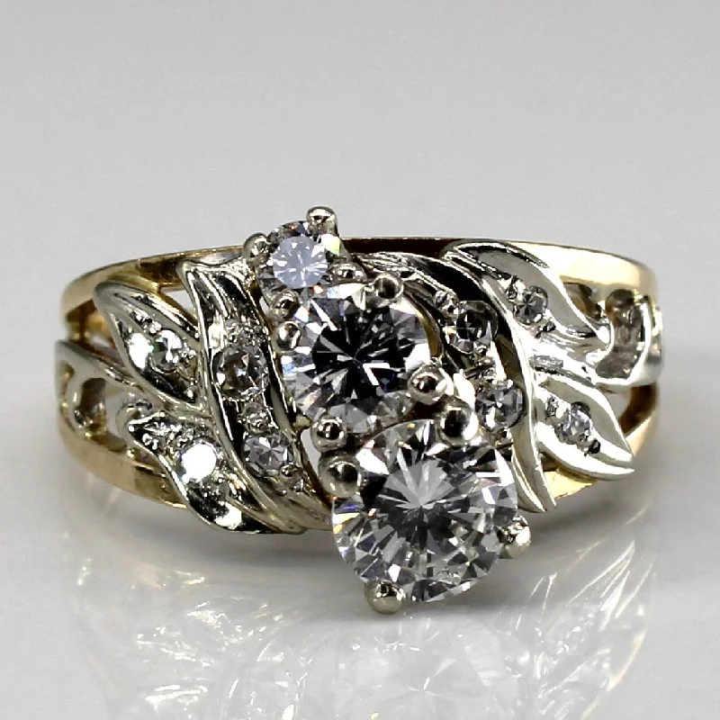 Trendy And Classic Jewelry Now At Reduced Prices Filigree Diamond Engagement 14k Ring | 1.12ctw | SZ 7 |