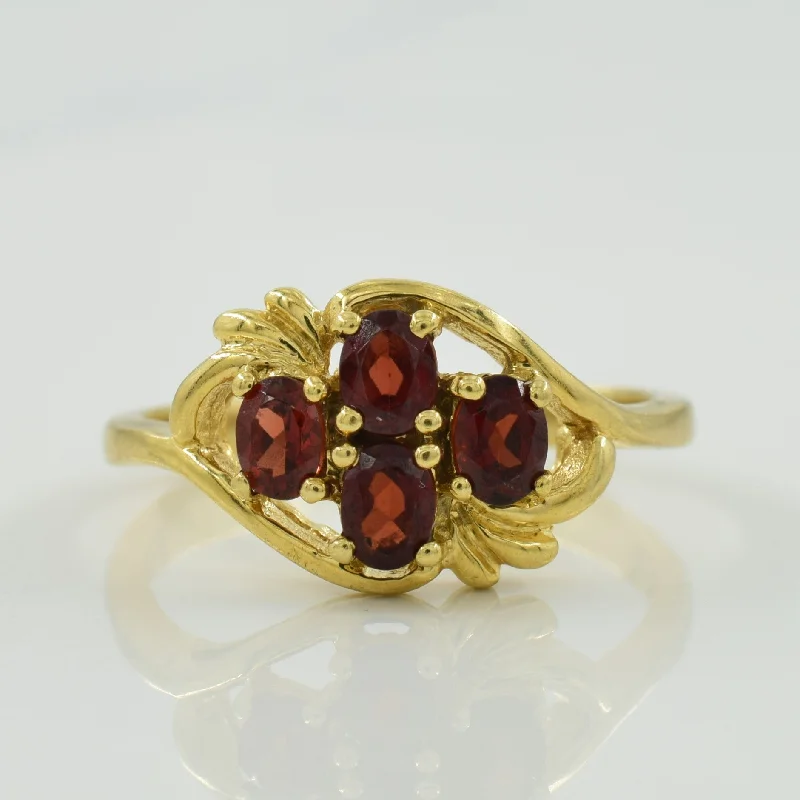 Trendy And Classic Jewelry Now At Reduced Prices Garnet Bypass Ring | 1.00ctw | SZ 7 |