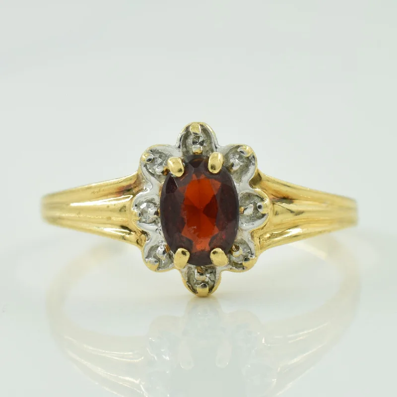 Once-A-Year Jewelry Sale – Grab Your Favorites Now Garnet & Diamond Ring | 0.50ct, 0.04ctw | SZ 7 |