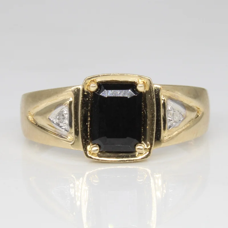 Discounted Jewelry For A Glamorous Look Onyx & Diamond Cocktail Ring | 0.91ct, 0.01ctw | SZ 9 | Discounted Jewelry For A Glamorous Look Onyx & Diamond Cocktail Ring | 0.91ct, 0.01ctw | SZ 9 |