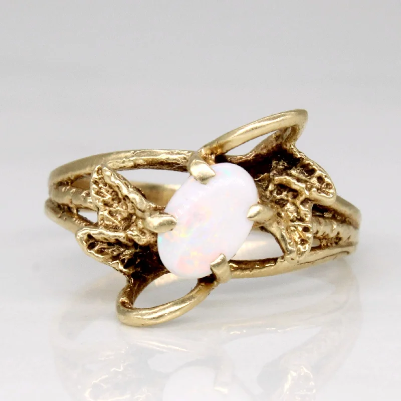 Grab Your Favorite Jewelry At The Lowest Prices Vintage Opal Ring | 0.25ct | SZ 4.75 | Grab Your Favorite Jewelry At The Lowest Prices Vintage Opal Ring | 0.25ct | SZ 4.75 |