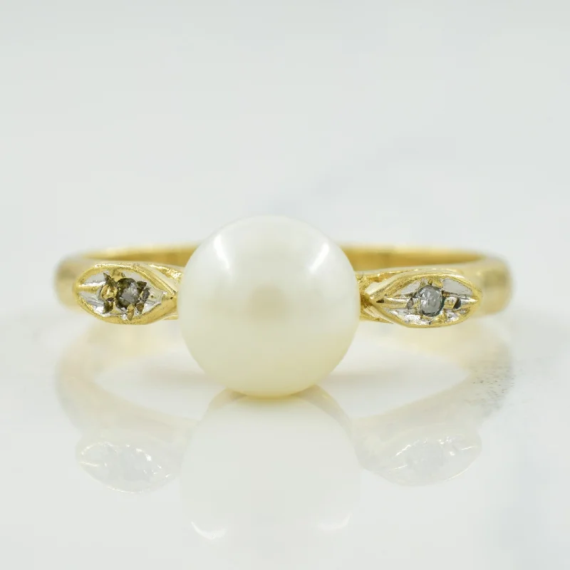 Buy More, Save More On Stunning Jewelry Designs Pearl & Diamond Ring | 2.00ct, 0.02ctw | SZ 5.25 | Buy More, Save More On Stunning Jewelry Designs Pearl & Diamond Ring | 2.00ct, 0.02ctw | SZ 5.25 |