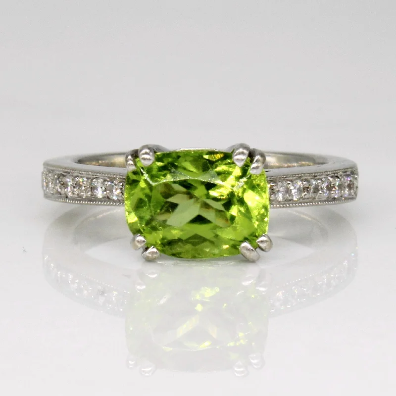 The Perfect Jewelry Piece At The Perfect Discount Peridot & Diamond Cocktail 14k Ring | 2.25ct, 0.15ctw | SZ 5.75 | The Perfect Jewelry Piece At The Perfect Discount Peridot & Diamond Cocktail 14k Ring | 2.25ct, 0.15ctw | SZ 5.75 |